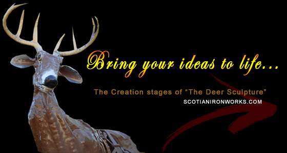 Scotian Ironworks - The Deer Sculpture